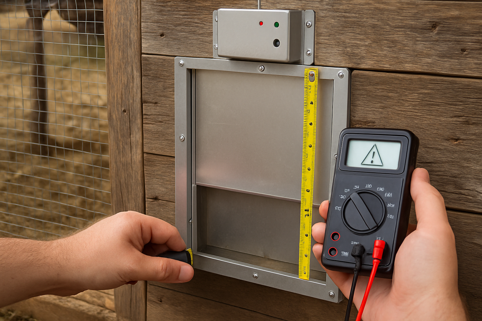 The Raccoon Challenge: Securing Your Automatic Chicken Coop Door specification checkpoint image for 🔍 Field Checks and Maintenance Protocols