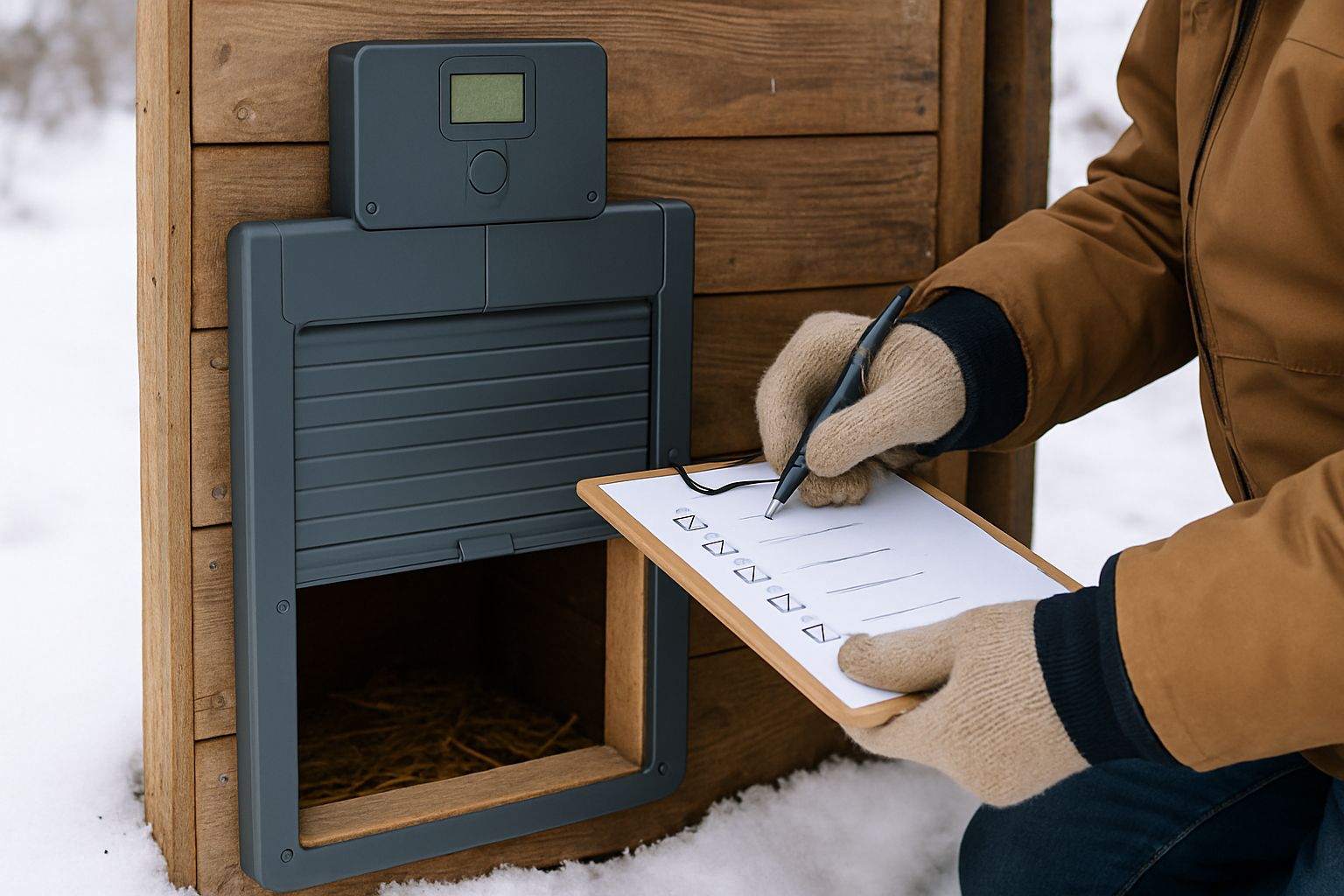 Optimizing Chickcozy Automatic Doors for Winter Conditions field procedure image with clear practical checkpoints