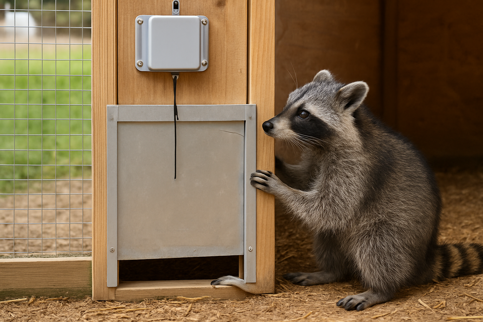 Can a Raccoon Physically Lift an Automatic Coop Door? field procedure image for 📊 Summary: Predator Defense Breakdown