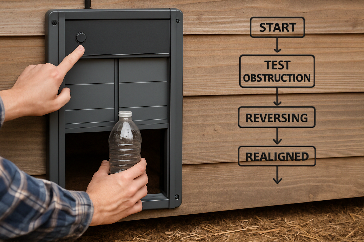 Chickcozy Safety Reverse Test and Sensor Calibration field procedure image for 📊 Summary: Chickcozy Safety Performance Checklist