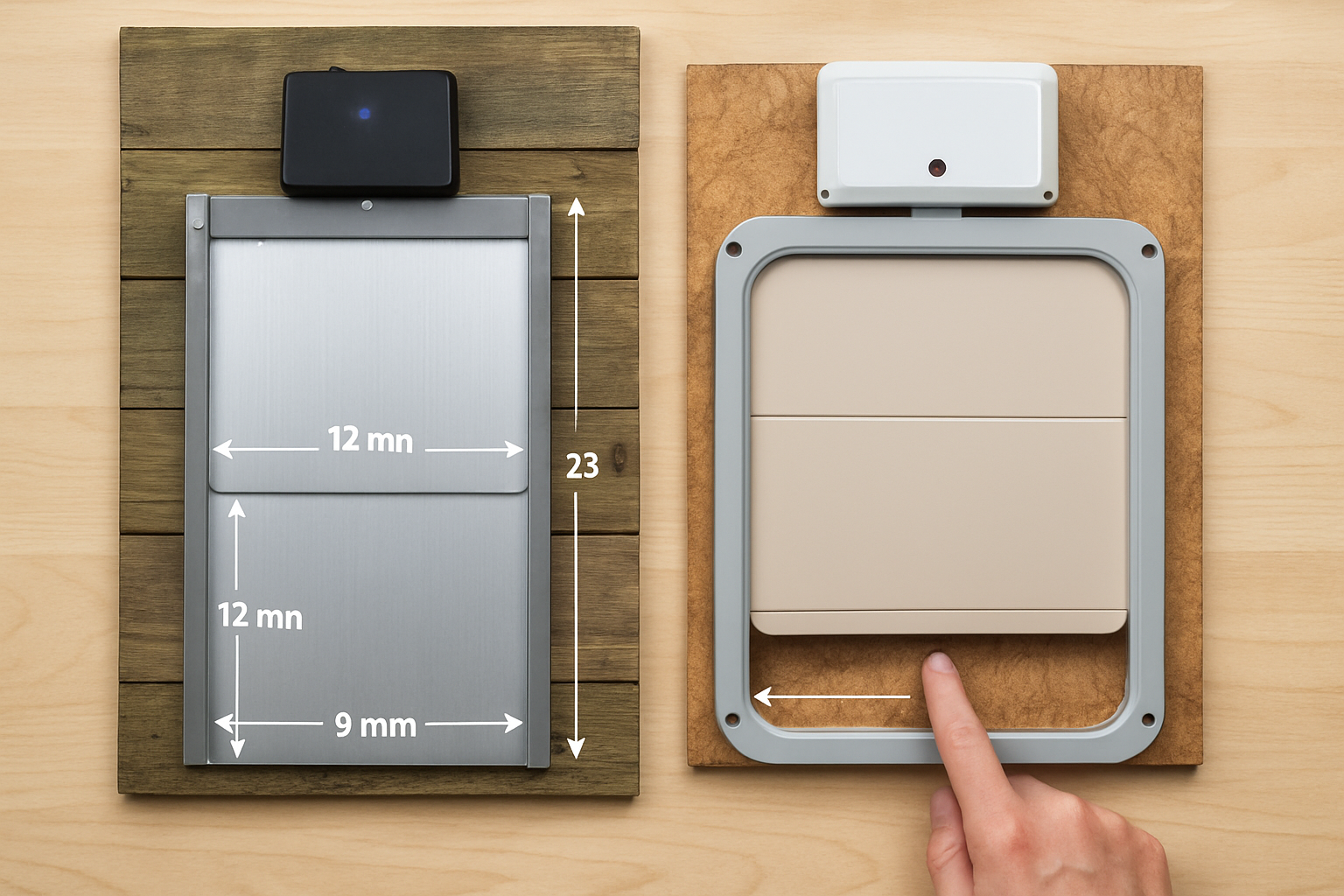 Choosing the Right Automatic Chicken Coop Door: Run-Chicken vs. Chickcozy specification checkpoint image for Predator Protection: Aluminum vs. Plastic