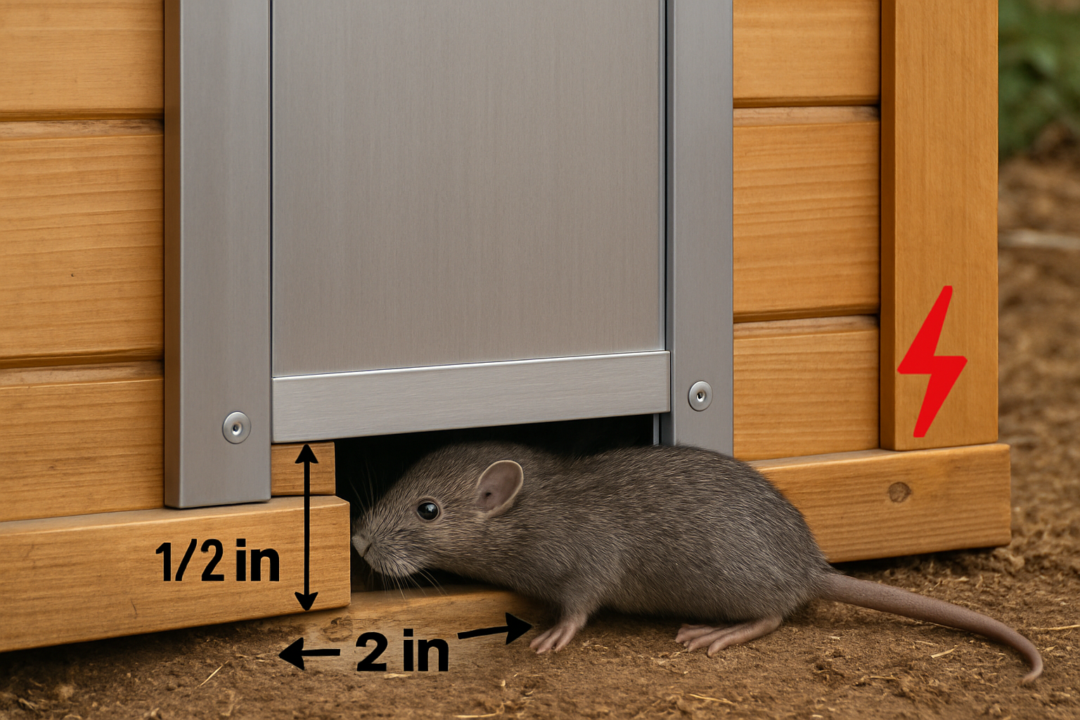 Stopping Weasels, Mink, and Rats: Securing the Automatic Coop Door Base specification checkpoint image for πΉ 1. The Small-Predator Profile: How Much Space Do They Need?